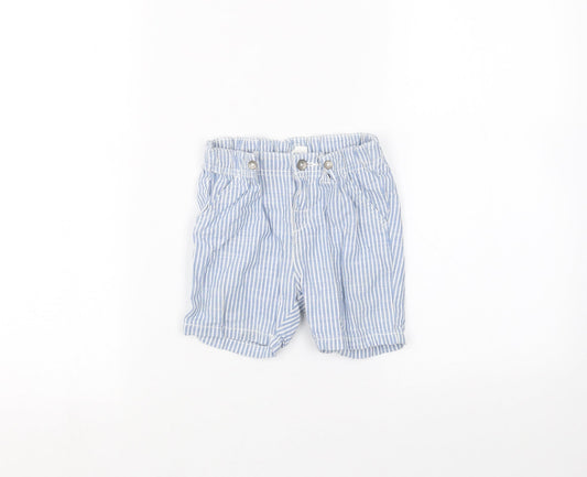 H&M Baby White Striped  Cropped Trousers Size 9-12 Months