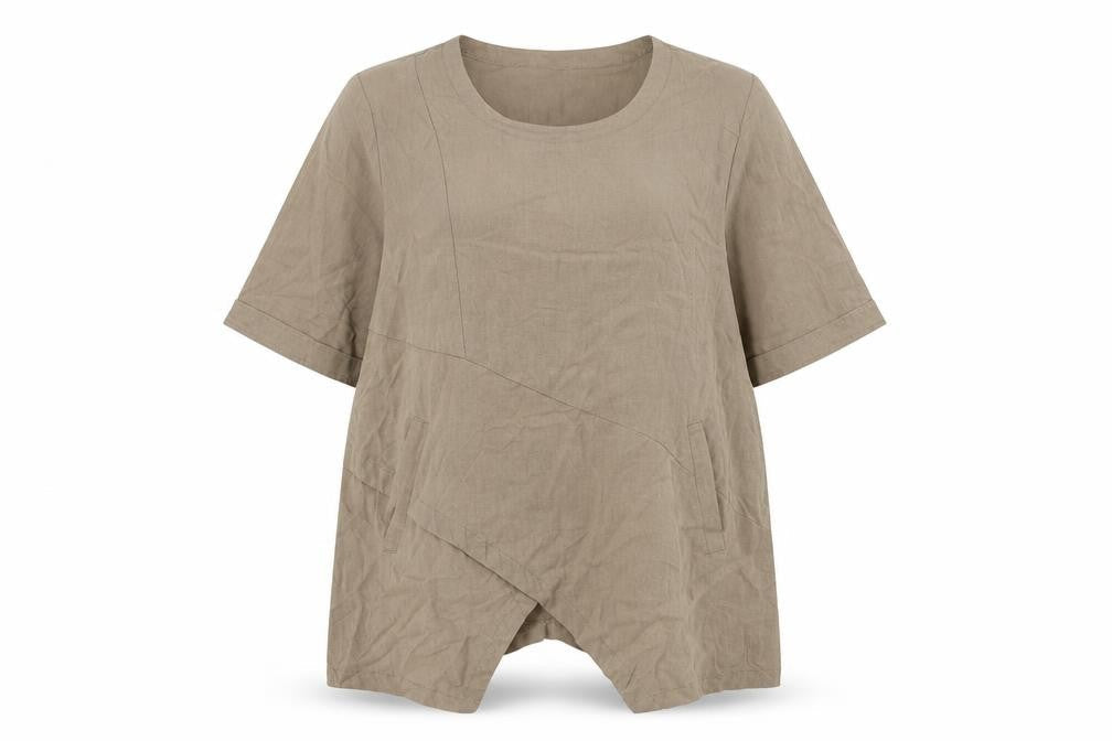 MissLook Womens Brown   Basic Blouse Size XL
