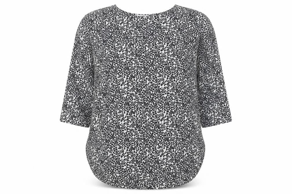 Papaya Womens White Animal Print  Pullover Jumper Size 16