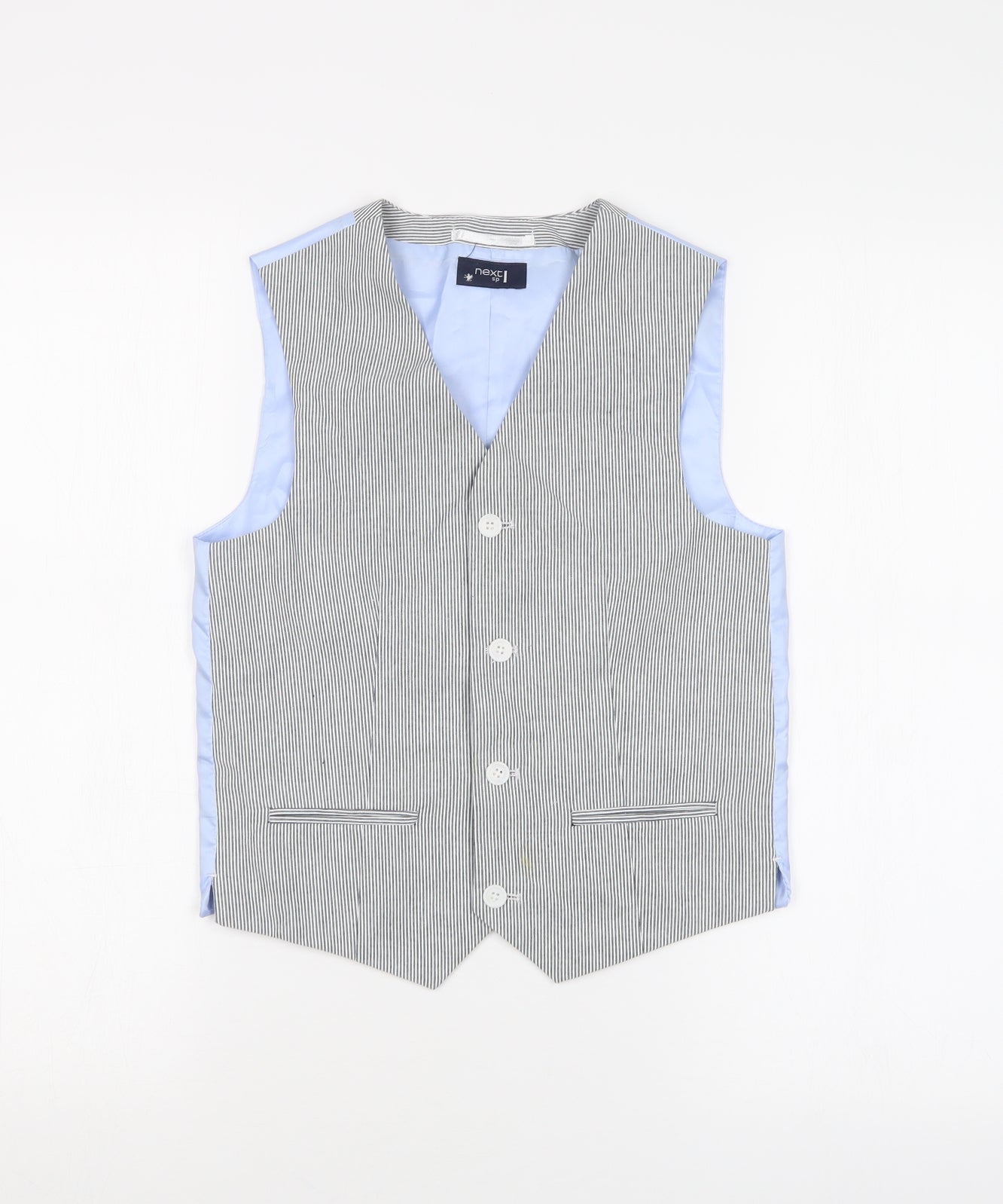NEXT Boys Multicoloured Striped  Vest Jumper Size 10 Years