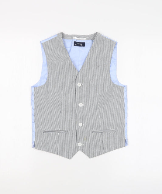 NEXT Boys Multicoloured Striped  Vest Jumper Size 10 Years