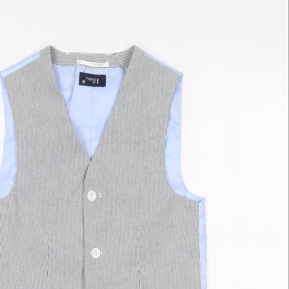 NEXT Boys Multicoloured Striped  Vest Jumper Size 10 Years