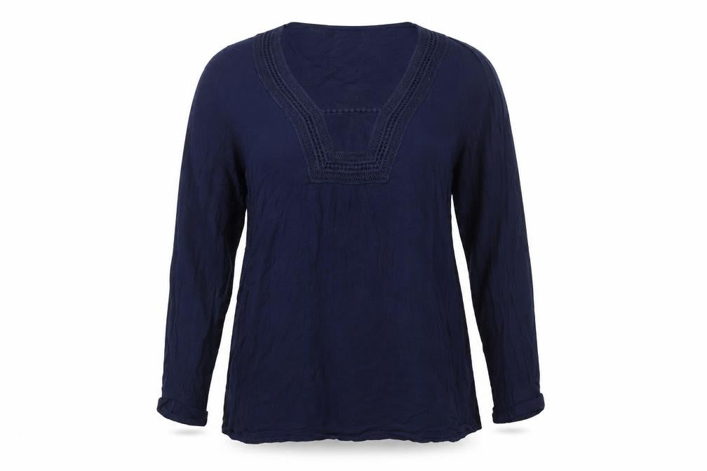 Papaya Womens Blue   Basic T-Shirt Size 10