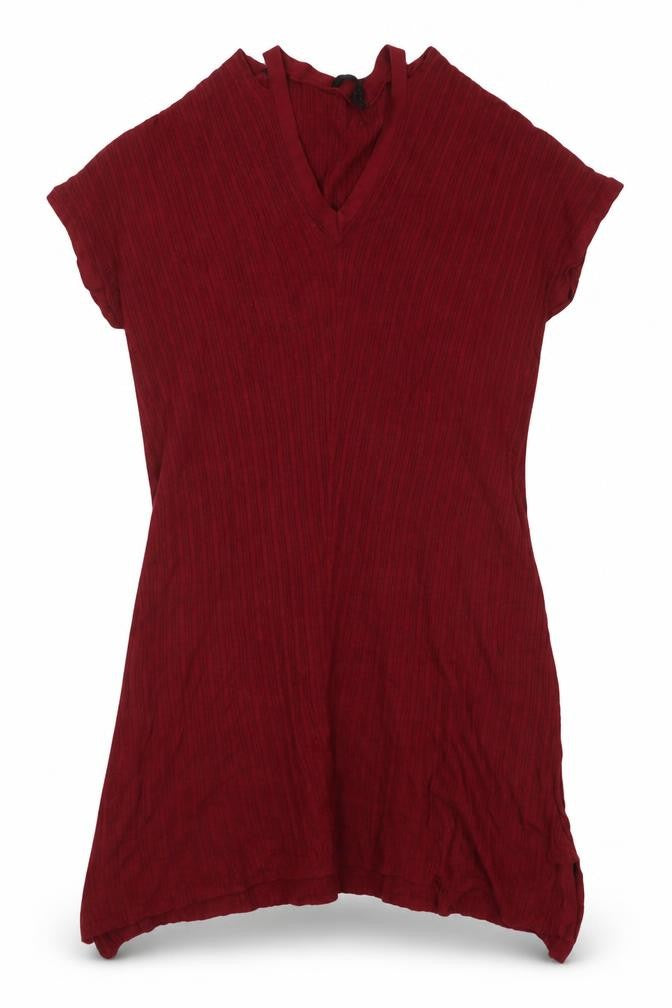 Select Womens Red Striped  Basic T-Shirt Size 14