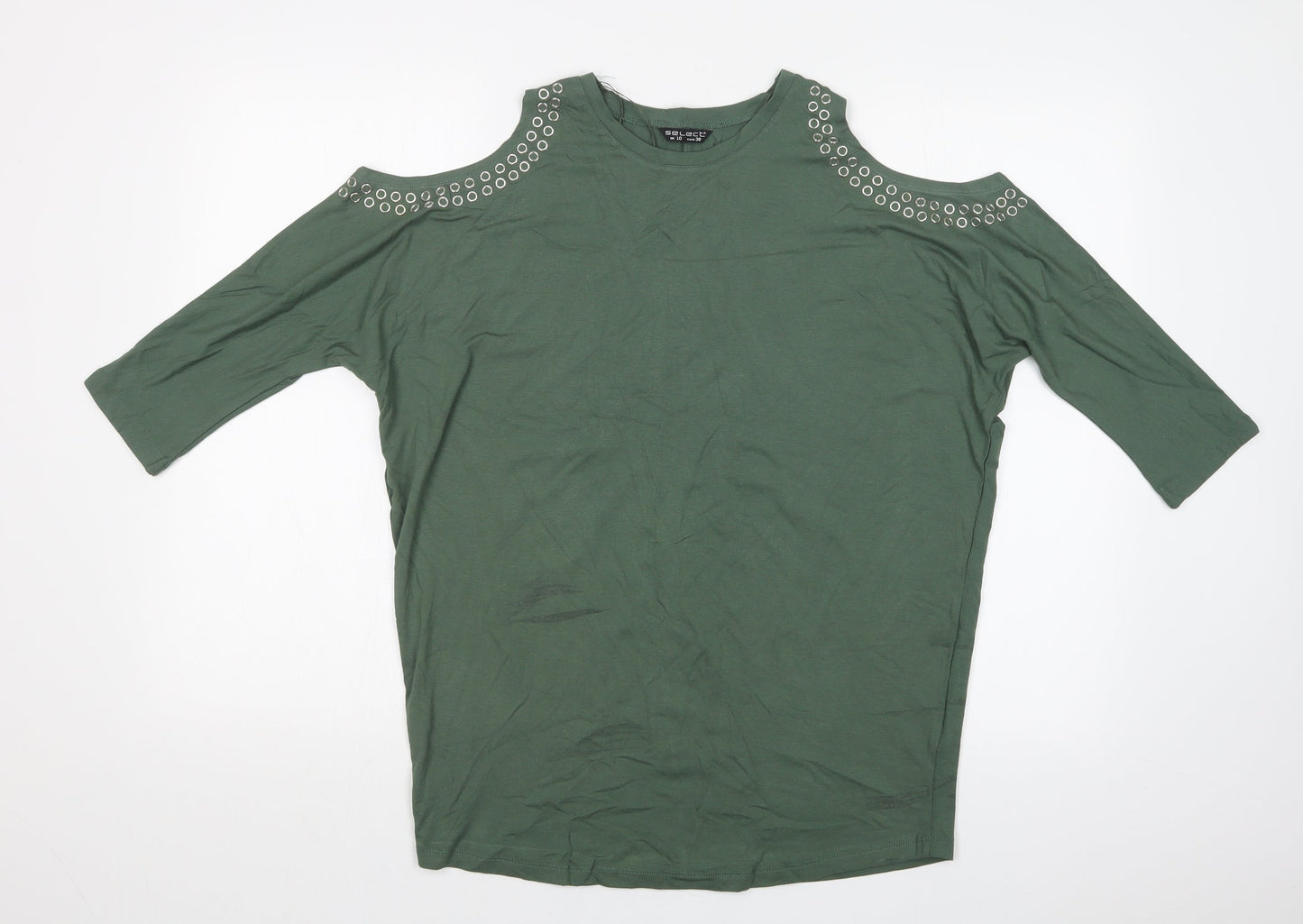 Select Womens Green   Basic T-Shirt Size 10