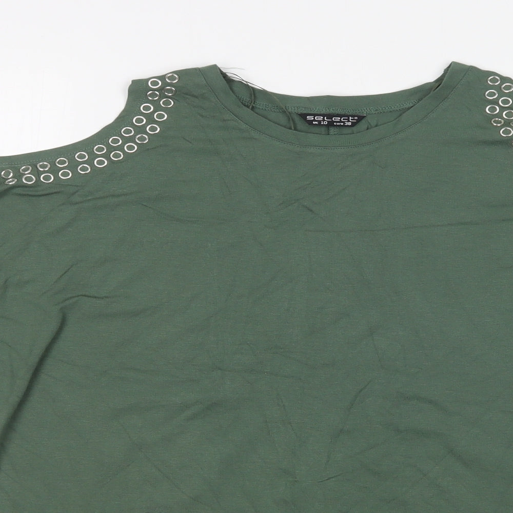 Select Womens Green   Basic T-Shirt Size 10