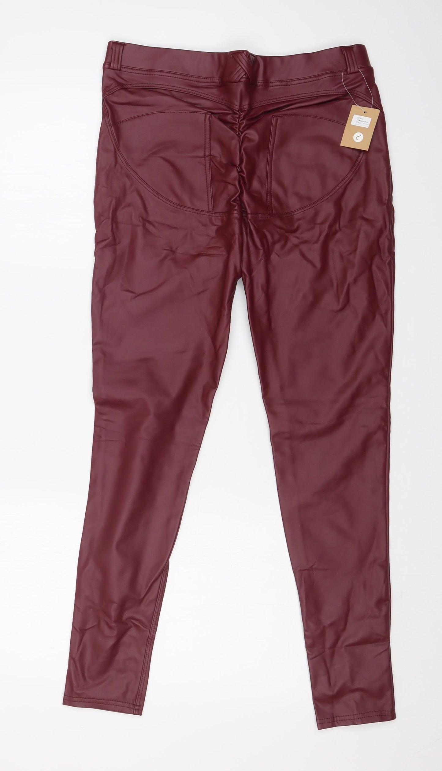 Preworn Womens Red   Skinny Jeans Size L L27 in