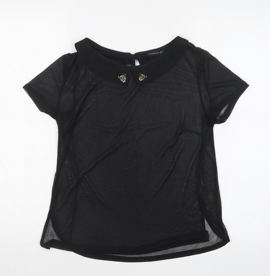 Atmosphere Womens Black   Basic T-Shirt Size 10