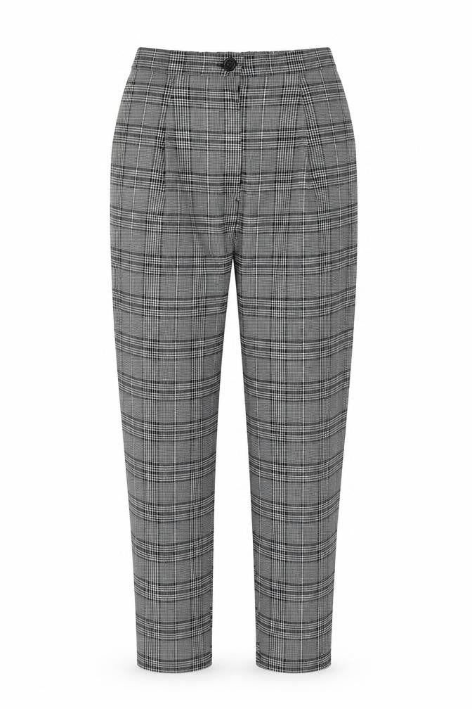 H&M Womens Multicoloured Check  Dress Pants Trousers Size 10 L24 in