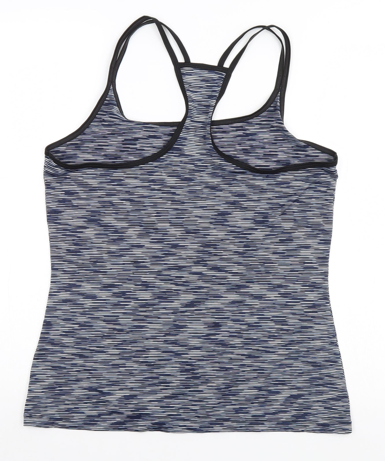 Preworn Womens Blue Striped  Basic Tank Size 12