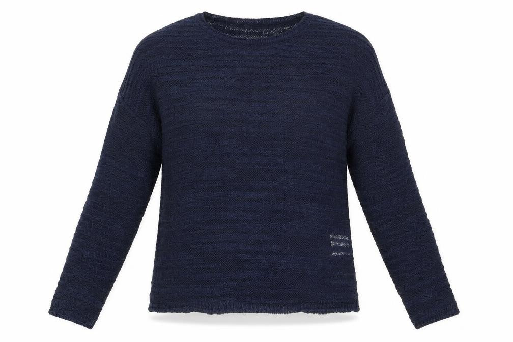 Avenue Womens Blue Striped  Pullover Jumper Size M