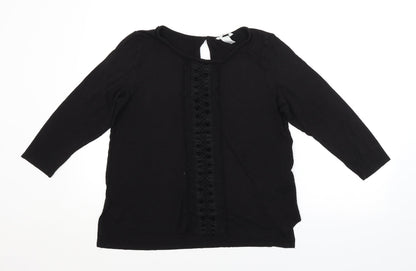 H&M Womens Black   Basic Blouse Size L