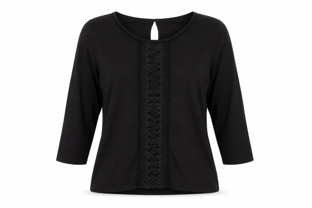 H&M Womens Black   Basic Blouse Size L
