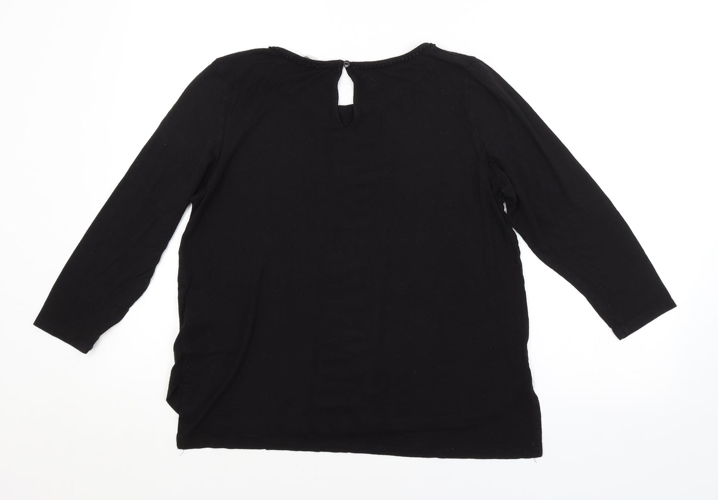 H&M Womens Black   Basic Blouse Size L