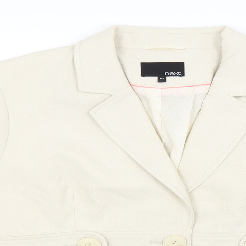 NEXT Womens Beige   Jacket  Size 16