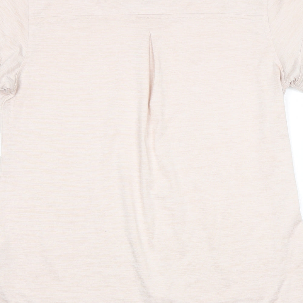 apana Womens Beige   Basic T-Shirt Size M