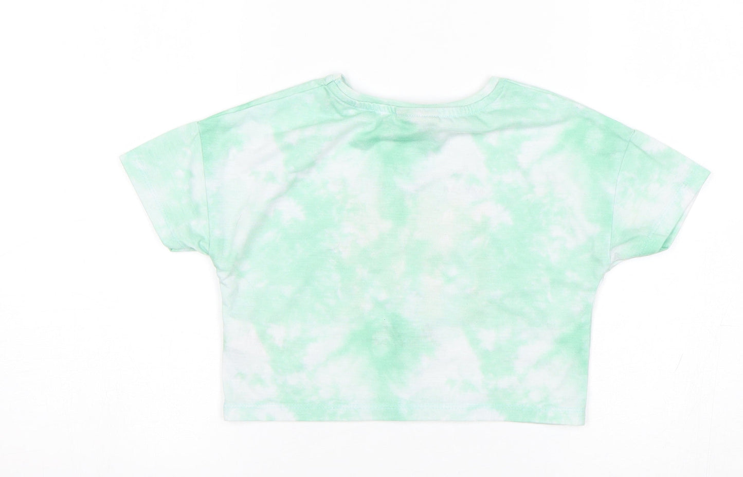 Matalan Girls Green   Cropped T-Shirt Size 6 Years