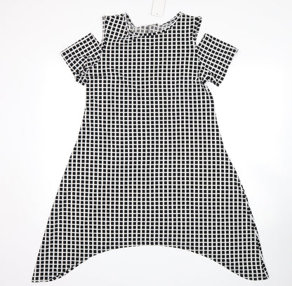 miss pretty world Womens Multicoloured Check  A-Line  Size 12