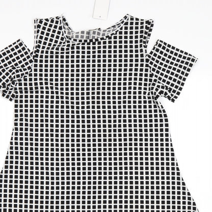 miss pretty world Womens Multicoloured Check  A-Line  Size 12