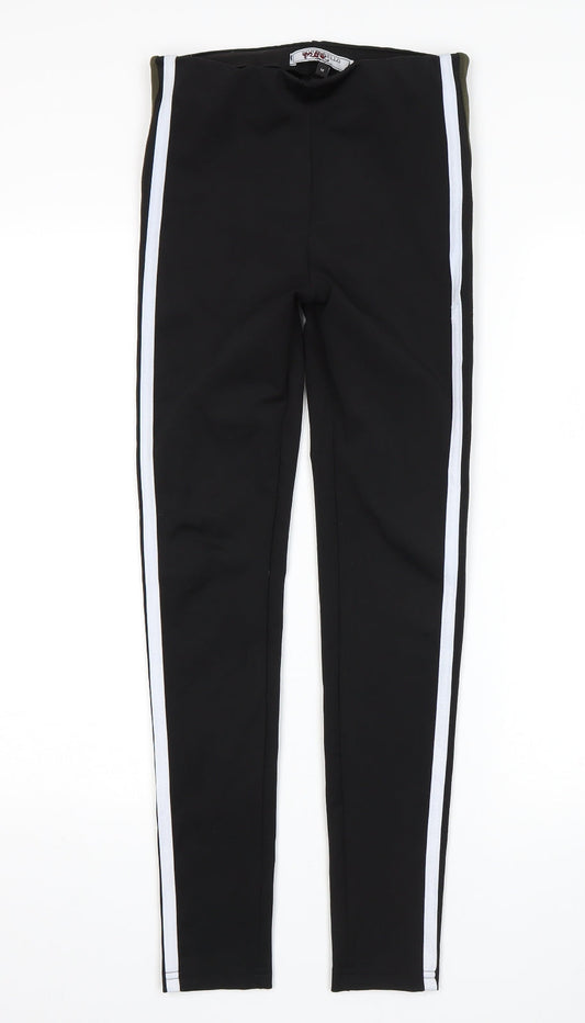 Portobello punk Womens Black   Jogger Leggings Size M L28 in