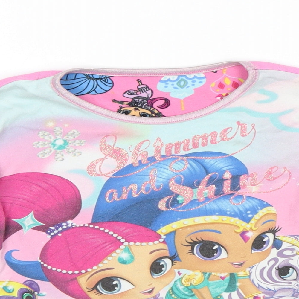 Matalan Girls Multicoloured   Top Pyjama Top Size 5 Years  - shimmer and shine