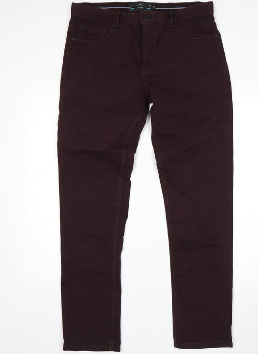 NEXT Womens Purple   Chino Trousers Size 34 L31 in