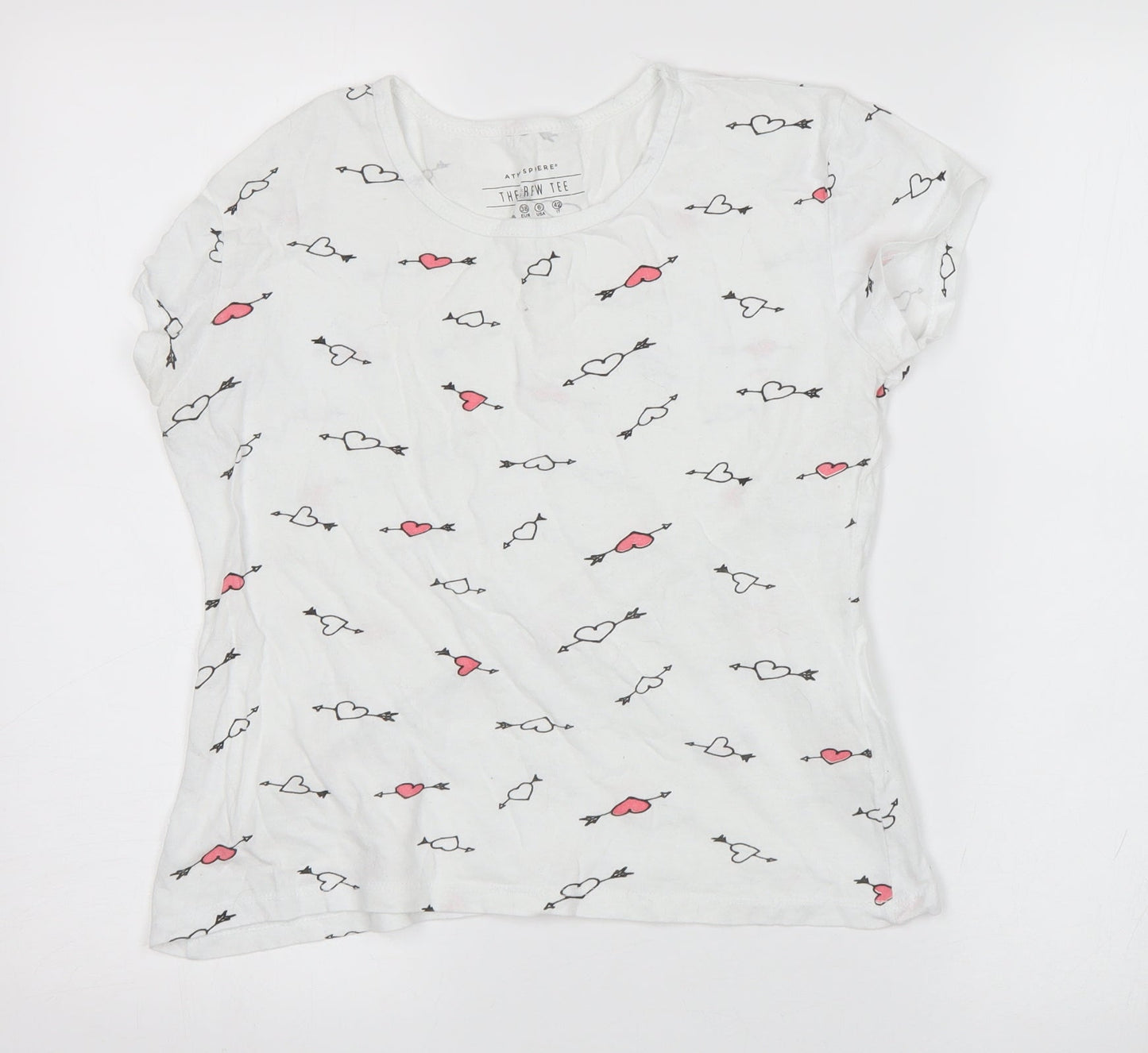 Atmosphere Womens White   Basic T-Shirt Size 10