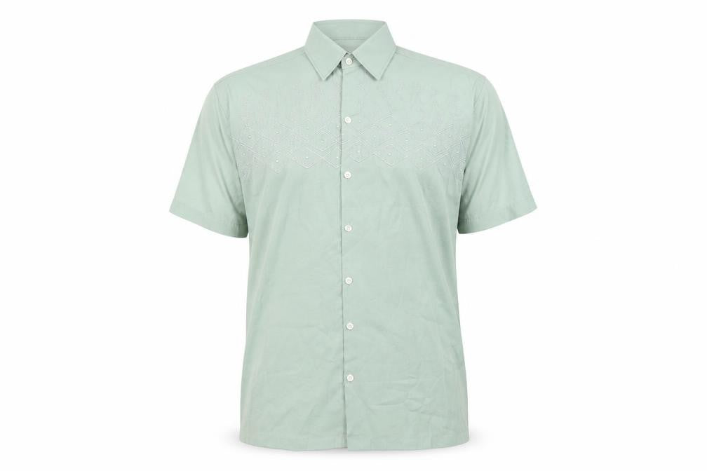 Toptex Mens Green    Button-Up Size 42