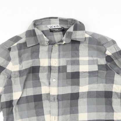Cedarwood State Mens Green Camouflage Button-Up Size M