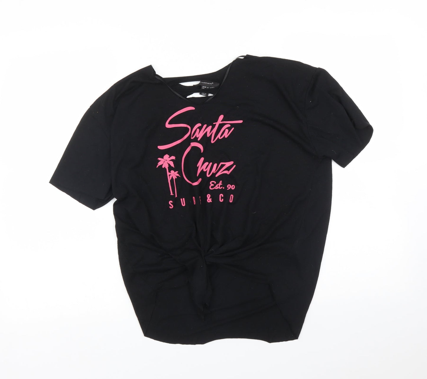 Atmosphere Womens Black   Basic T-Shirt Size 10