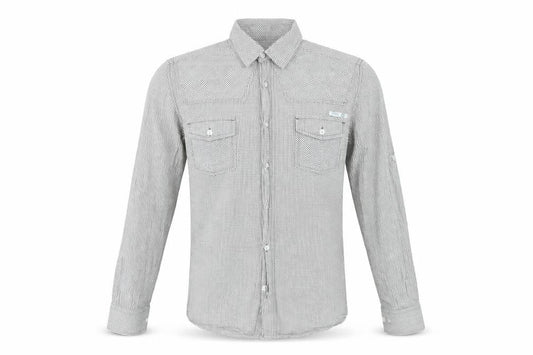 Crafted Mens White Check   Dress Shirt Size S