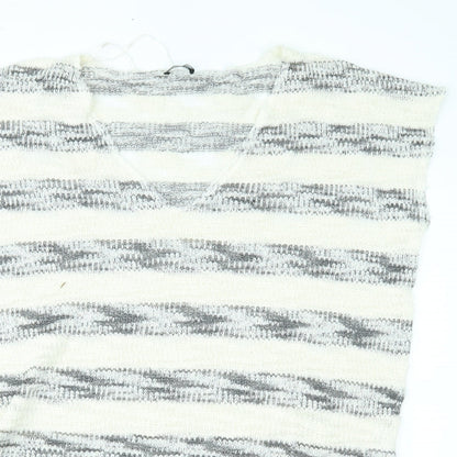 Zara Womens Beige Striped  Pullover Jumper Size S