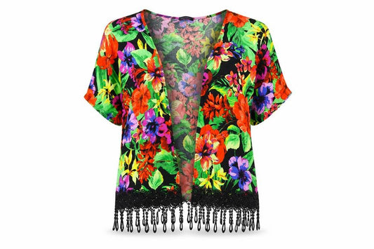 Marks & Spencer Womens Multicoloured Floral  Cardigan Jumper Size S