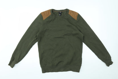 H&M Mens Green   Pullover Jumper Size S