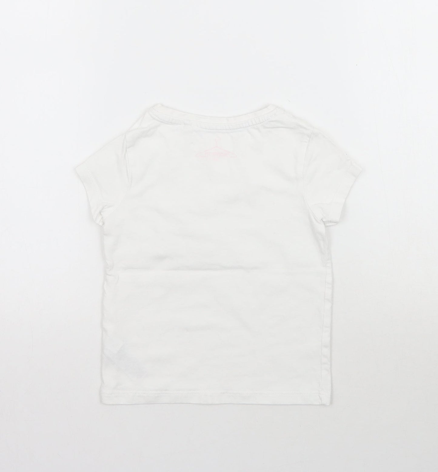 NEXT Girls White   Basic T-Shirt Size 3 Years