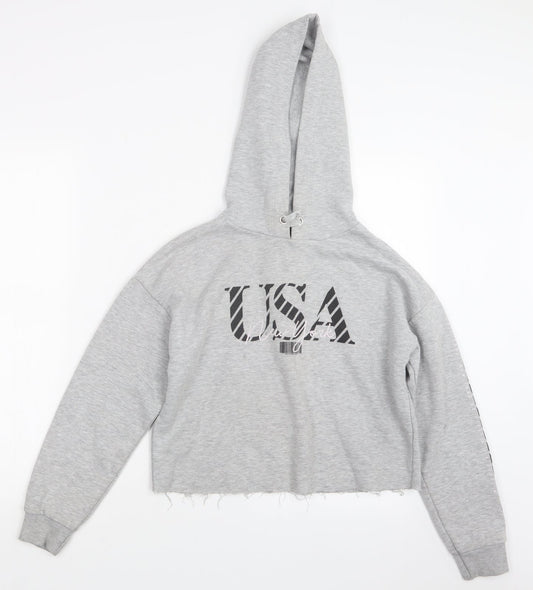 New Look Girls Grey   Pullover Hoodie Size 12-13 Years
