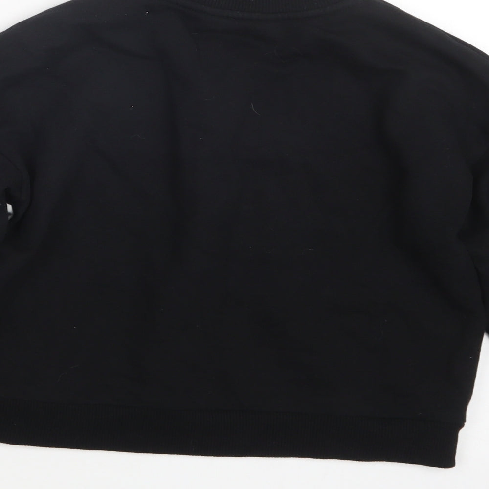 Miss E-vie Girls Black   Pullover Sweatshirt Size 9-10 Years