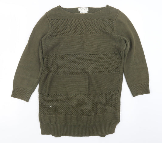 NEXT Womens Green  Knit Pullover Jumper Size 10