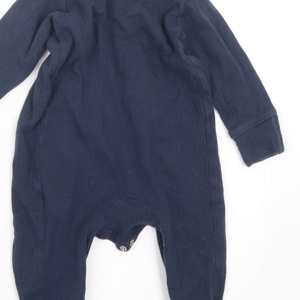 Very Boys Blue Geometric  Babydoll One Piece Size 3-6 Months