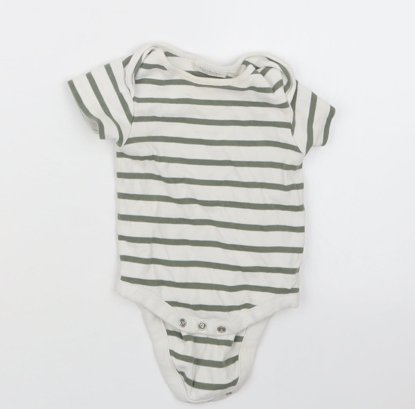 NEXT Boys Green Striped  Babygrow One-Piece Size 3-6 Months