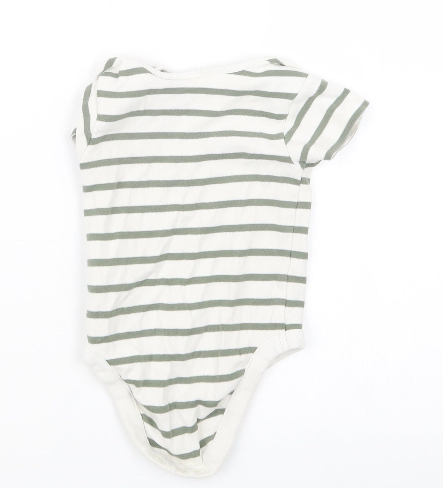 NEXT Boys Green Striped  Babygrow One-Piece Size 3-6 Months