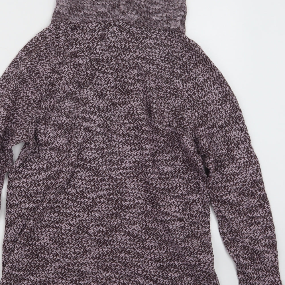 LOFT Womens Purple  Knit Pullover Jumper Size S