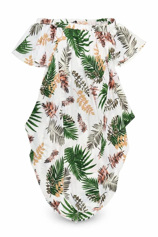 SHEIN Womens White Floral  Kaftan  Size S