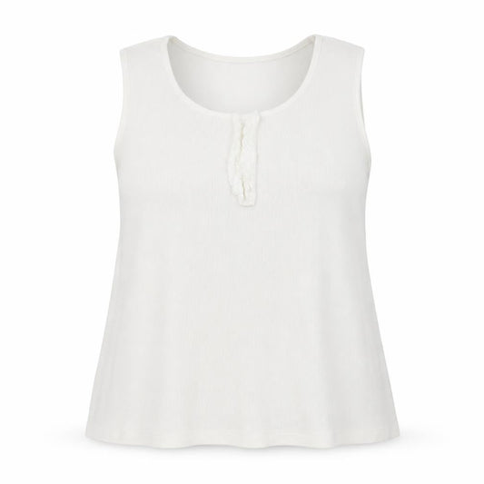BM Womens White   Basic Tank Size M