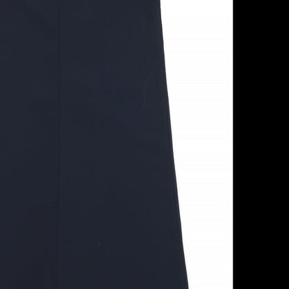 Brand and care label for Atmosphere women’s blue a-line, size UK 14