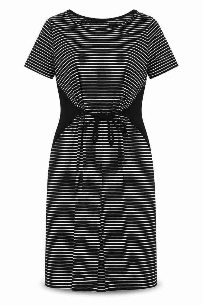 NEXT Womens Black Striped  A-Line  Size 10