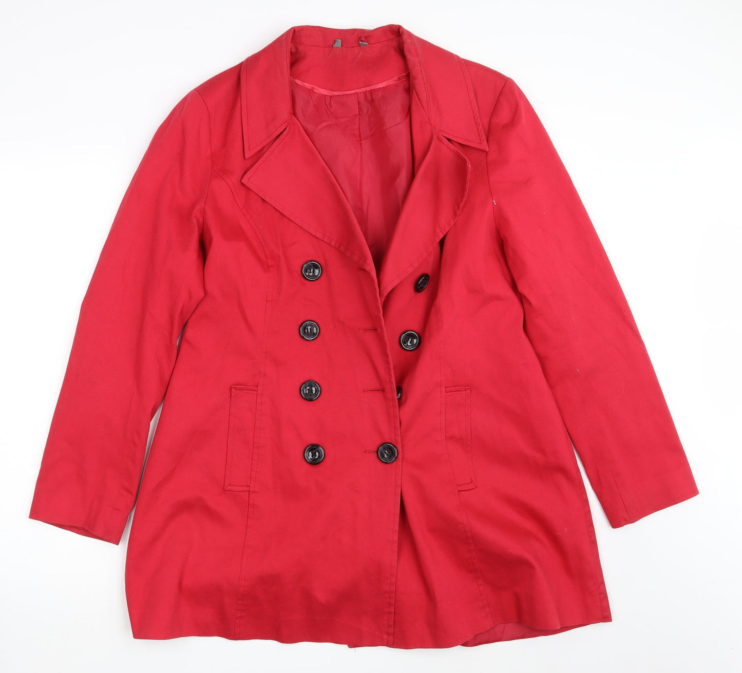 South Womens Red   Overcoat Coat Size 14