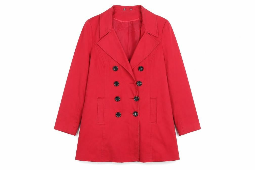 South Womens Red   Overcoat Coat Size 14