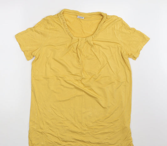 Damart Womens Yellow   Basic T-Shirt Size 14
