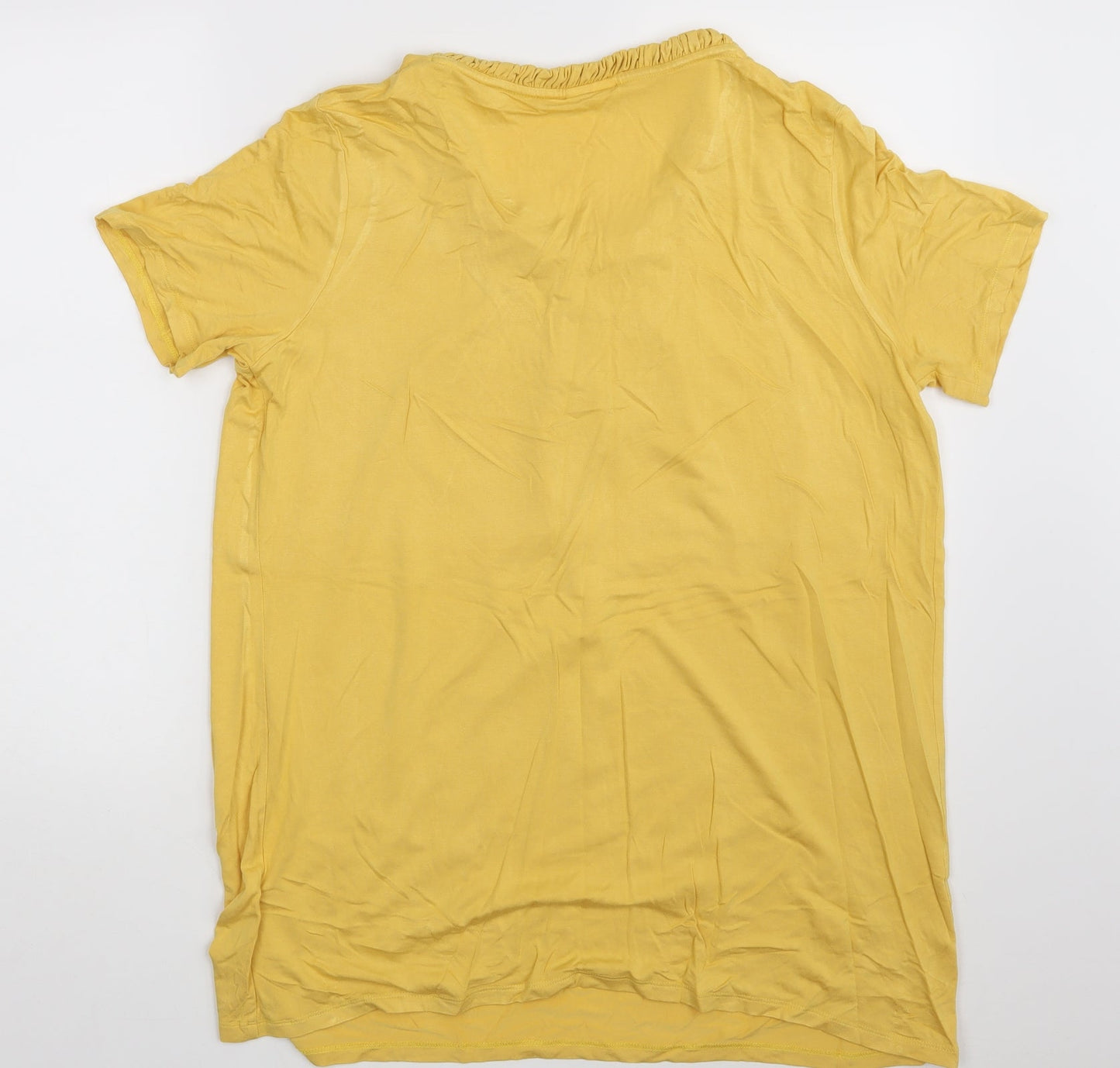 Damart Womens Yellow   Basic T-Shirt Size 14